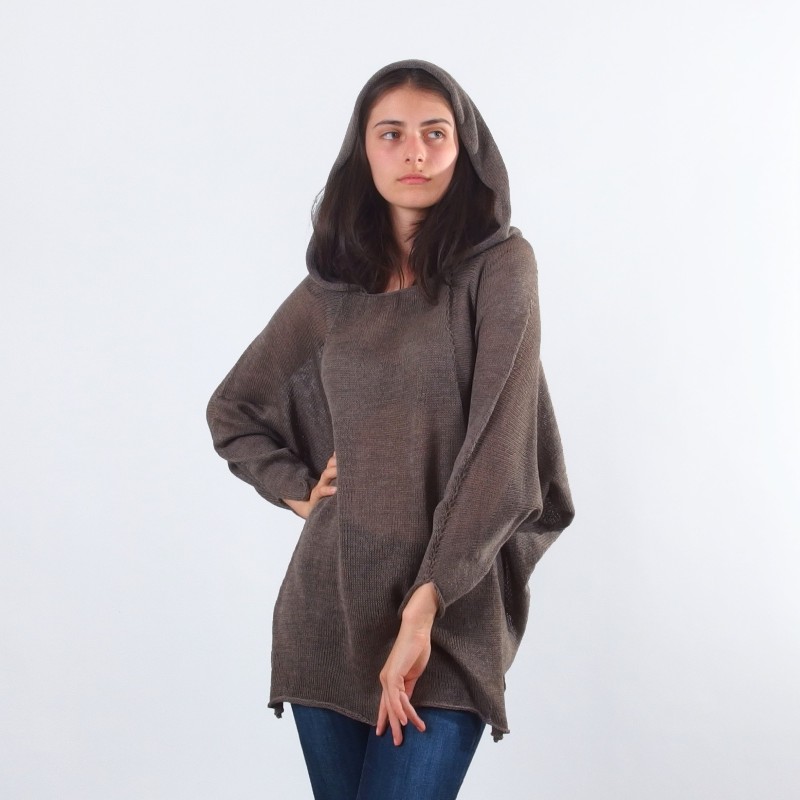 Merino mit Kapuze Pullover - Merinossa