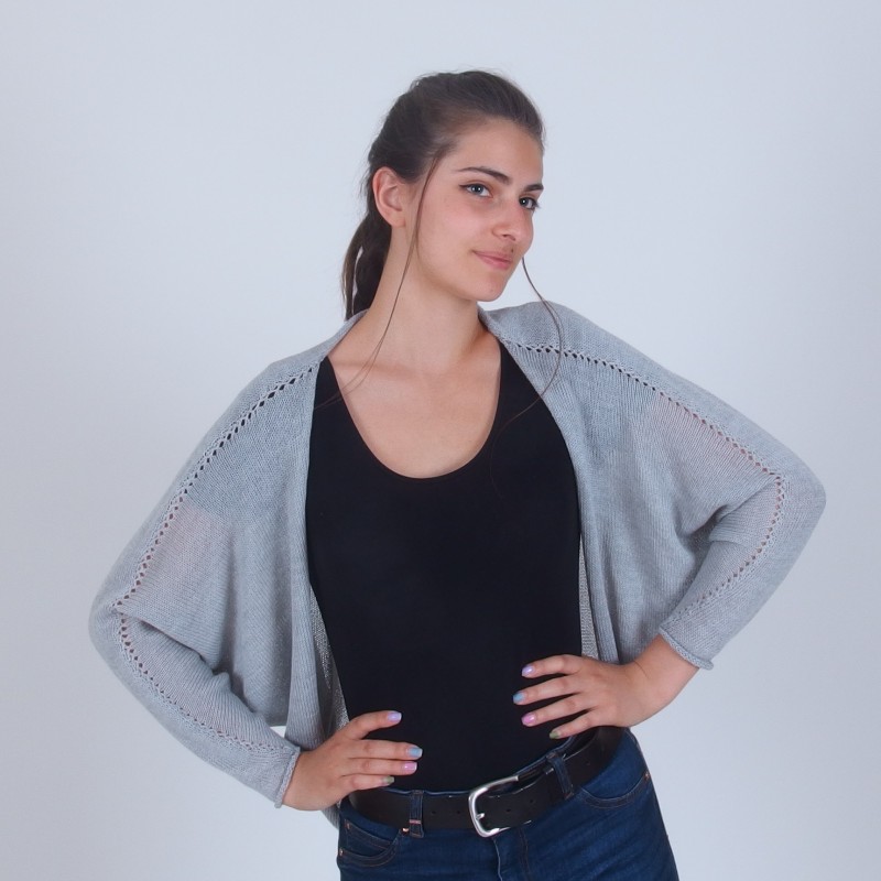Merino Wool Open Front Bolero - Merinossa