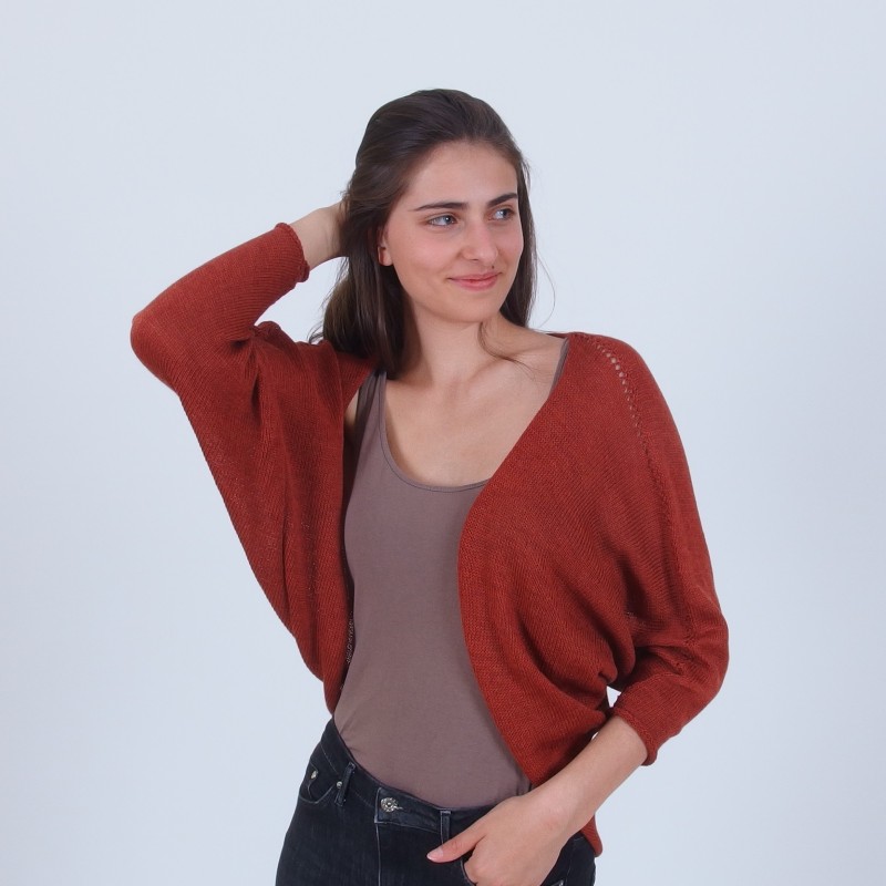 Merino Wool Open Front Cardigan - Merinossa