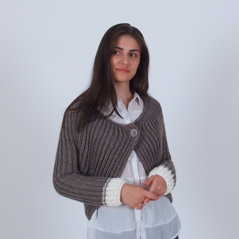 Short Alpaca Cardigan - Merinossa