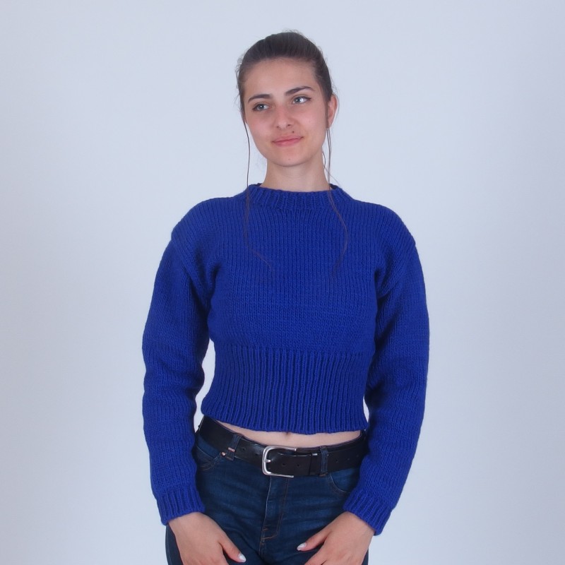 Cropped Alpaca Merino Pullover - Merinossa