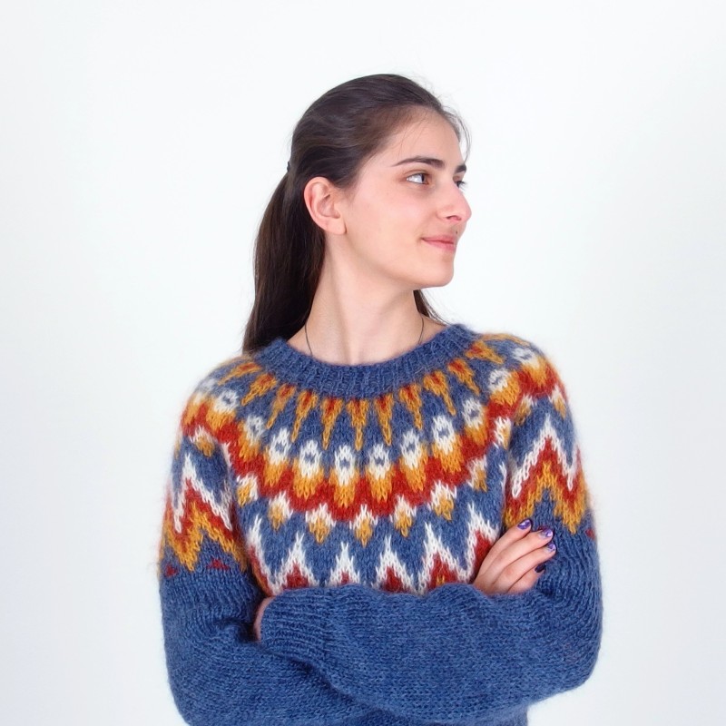 Handgestrickt Icelandic Pullover - Merinossa