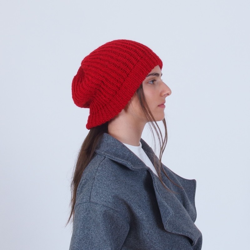 Мека плетена дамска шапка - Merinossa